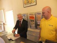 Tag der Briefmarke mit Brgermeister Norbert Kopp 