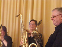 Abendliches Saxofonkonzert mit den Dsenfischern am 08. April im Brgertreff