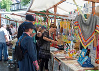 Groer Bahnhof beim Sommerfest (Kunst & Krempel) am 18. Juni 2016 (Foto: Gottfried Schenk)