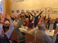 Auftritt des Hxos-Chores (Klang) und gemeinsames Singen adventlicher Lieder im Brgertreff am 07.12.2016