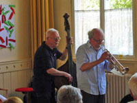 Sir Gusche Band im Brgertreff mit Dixieland-Jazz vom Feinsten (4.07.2018)