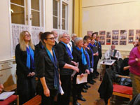 Stummfilm mit Musikbegleitung - der Gofenberg-Chor im Kulturbahnhof