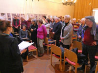 Stummfilm mit Musikbegleitung - der Gofenberg-Chor im Kulturbahnhof