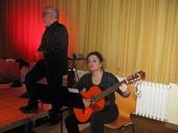 Kriminaltango im Bahnhof am 8.2.2017 mit Katharina Richter und Rudolf Gäbler