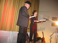 Kriminaltango im Bahnhof am 8.2.2017 mit Katharina Richter und Rudolf Gäbler