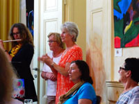 Mächtig , mitreißend und etwas schräg - das Bläserensemble Mukarabu im Kulturbahnhof (28.06.2017)