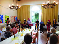 Mächtig , mitreißend und etwas schräg - das Bläserensemble Mukarabu im Kulturbahnhof (28.06.2017)