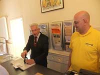 Tag der Briefmarke mit Bürgermeister Norbert Kopp 